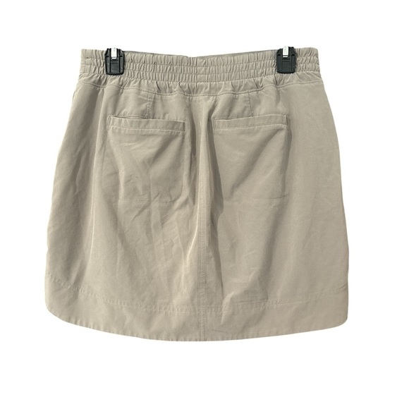 Athleta Skort Womens 8 Athleisure Casual Stretch Zip Pockets Tan Golf Tennis - Picture 3 of 4